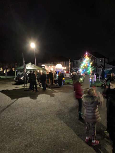 Lyme Green Community Park. Photo from Christmas Event 2024