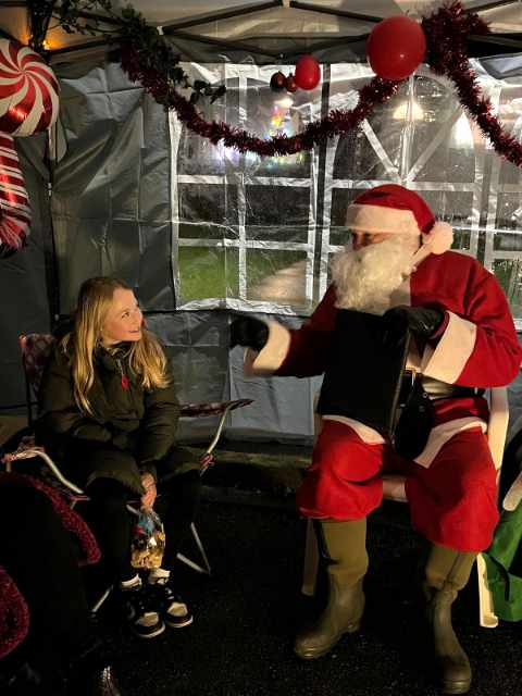 Lyme Green Community Park. Photo from Christmas Event 2024