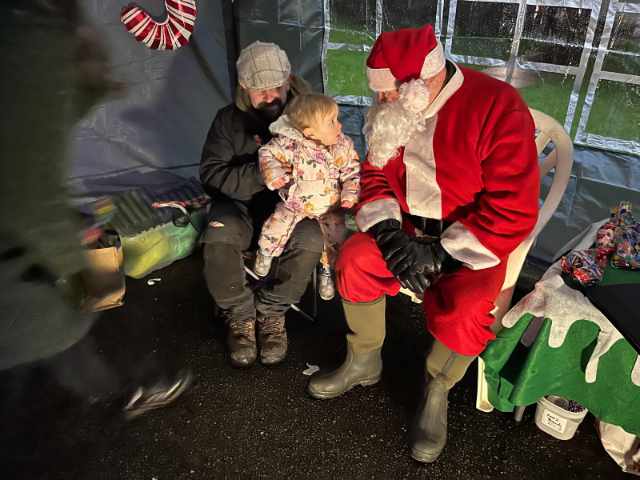 Lyme Green Community Park. Photo from Christmas Event 2024