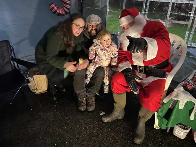 Lyme Green Community Park. Photo from Christmas Event 2024