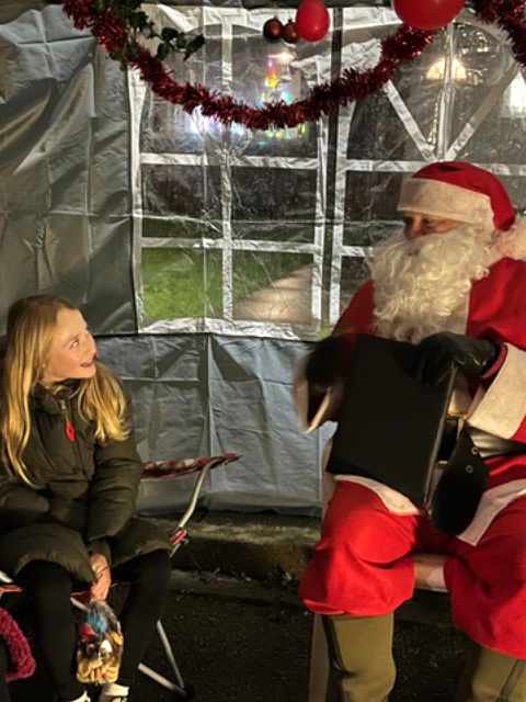 Lyme Green Community Park. Photo from Christmas Event 2024